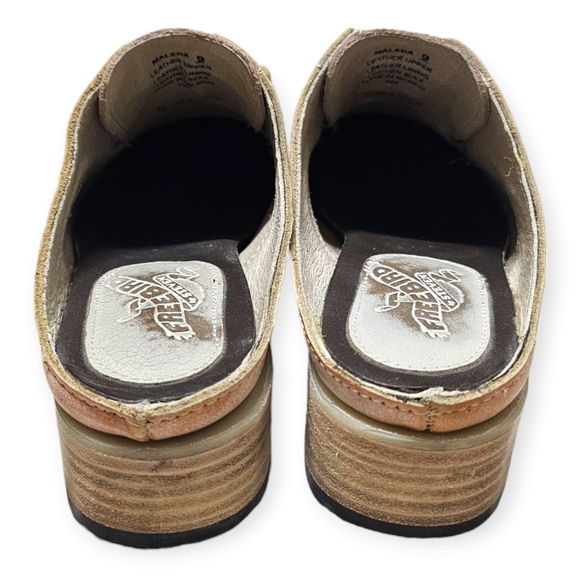 Freebird by Steven Malena Weathered Leather Mule Style Oxford Shoes - Picture 9 of 12